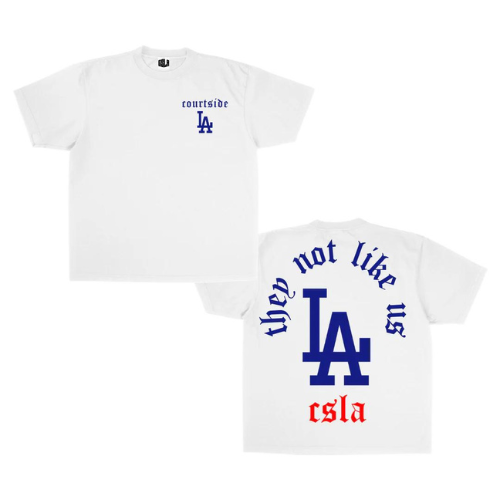 DODGERS - THEY NOT LIKE US WHITE TEE