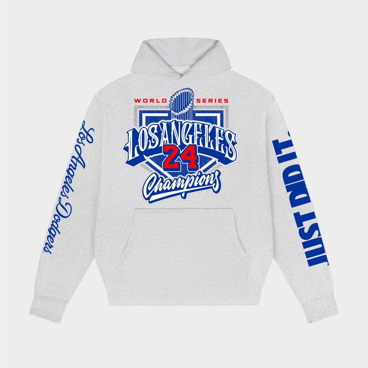 DODGERS WORLD SERIES CHAMPS - HEATHER HOODIE