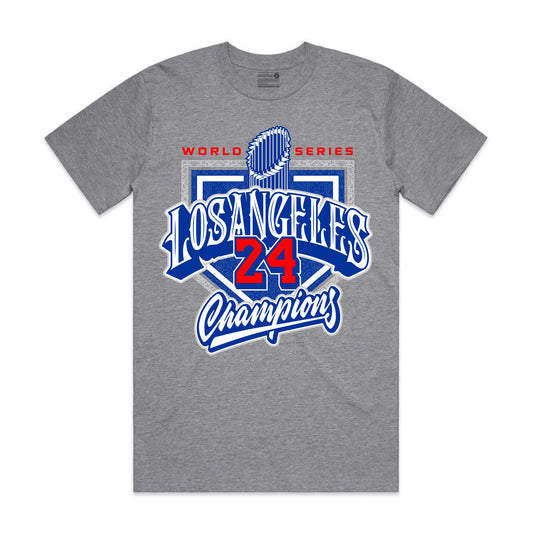 DODGERS WORLD SERIES CHAMPS - HEATHER TEE