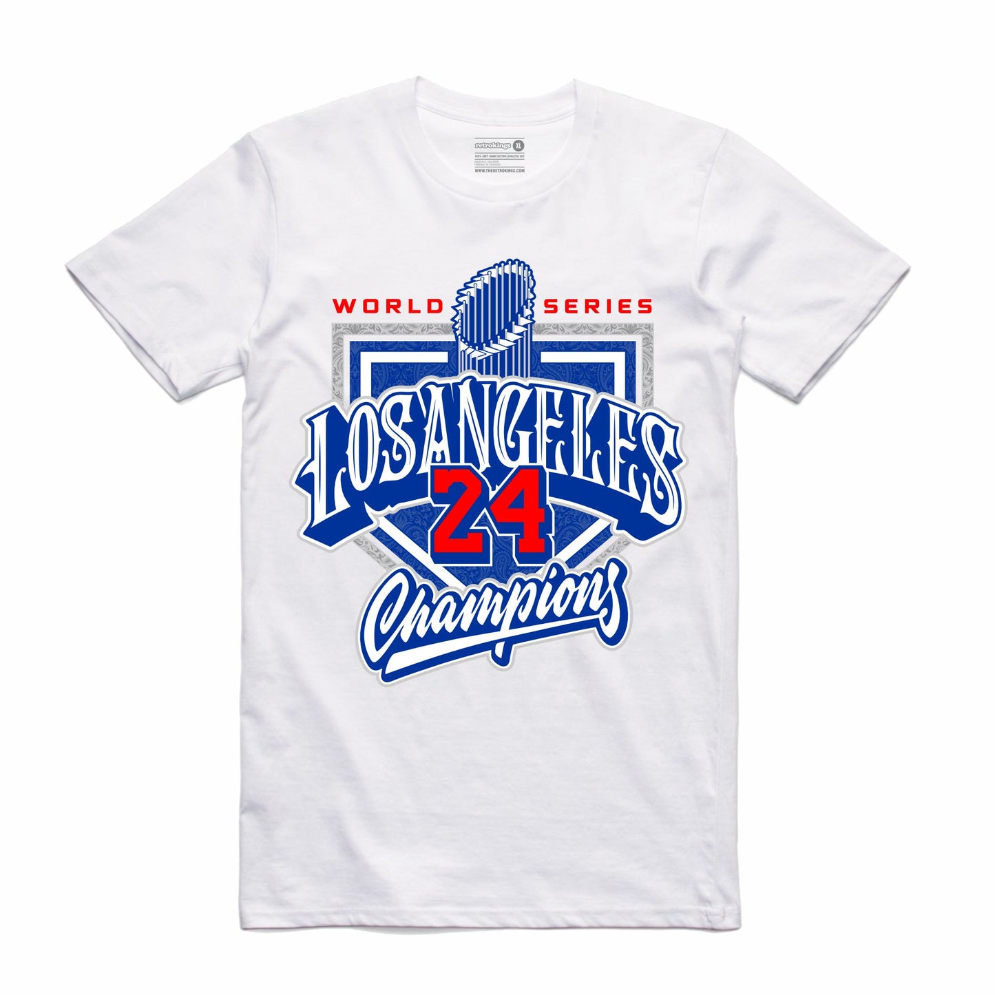 DODGERS WORLD SERIES CHAMPS - WHITE TEE