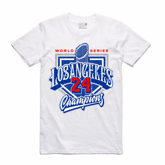 DODGERS WORLD SERIES CHAMPS - WHITE TEE